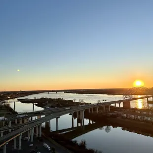 a view of a bridge over a river
