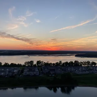 View from The Lookout at sunset