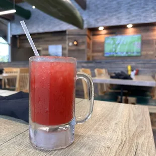 strawberry drink but i can't recall the name