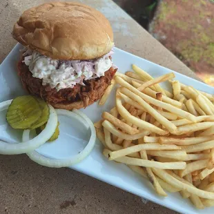 BBQ pulled pork sandwich!