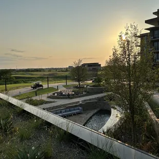 the view of the golf course