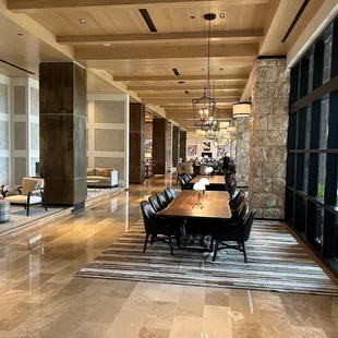 a view of the lobby