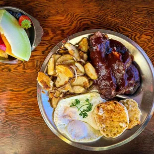 Bbq ribs country breakfast