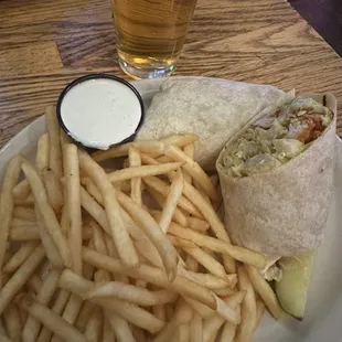 Buffalo chicken wrap