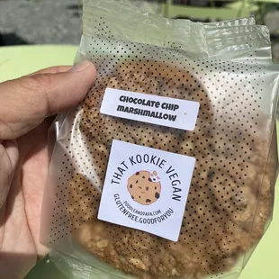 Vegan Chocolate Chip Marshmallow Cookie