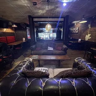 Cool places to sit, although I kind of miss the pool table.