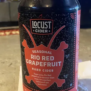 My grapefruit cider. I&apos;m not a huge fan but I&apos;m an apple cider purist.