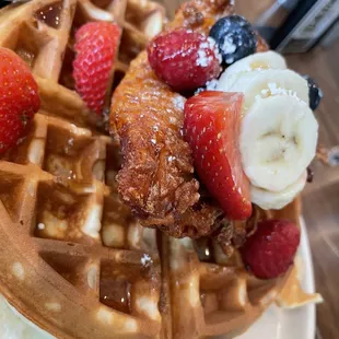 Chicken and waffles