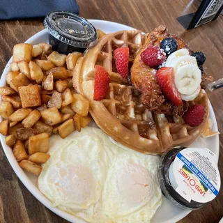 Chicken and waffles