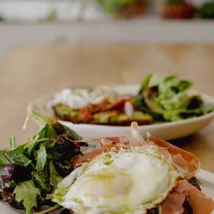 Prosciutto Toast, Avocado Toast
