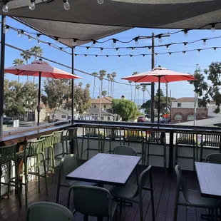 Upstairs patio with ocean view