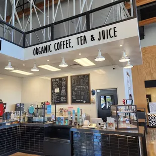 the inside of the store