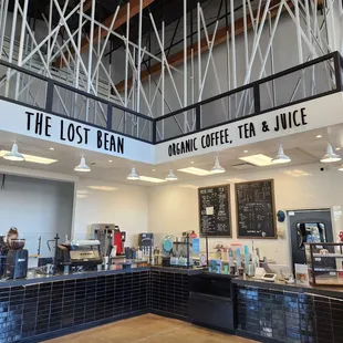 the inside of the building