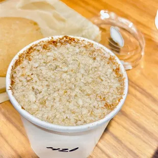 Oatmeal with water tastes great