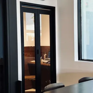 Isolated study booth is first come first serve. Look at the cool sign!