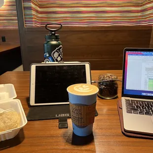 My study set up in the corner