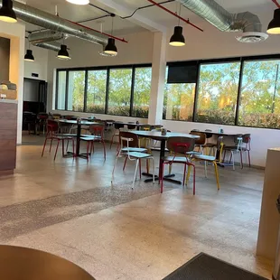 Lots of seating and outlets inside