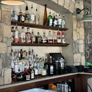 Bar area on the terrace.