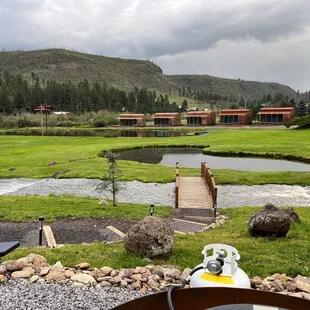 View from the restaurants lower level outdoor patio.