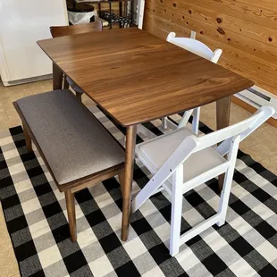 Kitchen with mismatched chairs
