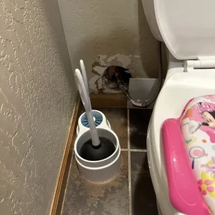 Hole in bathroom
