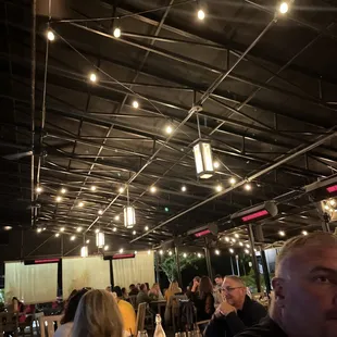 Great patio- heat lamps keep ya out here all year long!!!