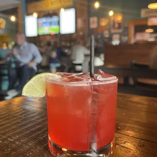 Punch in the Eye (cherry and lime cocktail)