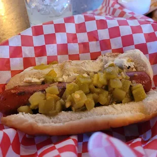 Cream cheese and green chilies. Mmmmm