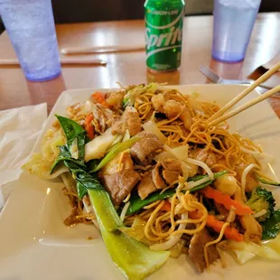 This is the house special low mein, which was unlike any low mein I've ever had. Fabulous!  House Lo Mein