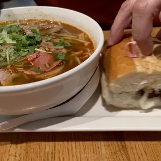 Small Soup with Banh Mi Combo