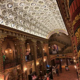 Lobby area- be sure to check out the faces on the ceiling!