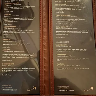 Menu 1/2
