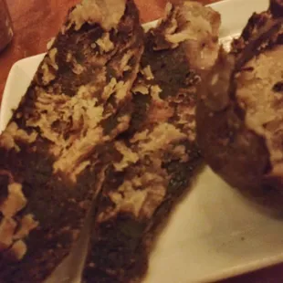 Baked potato interior.