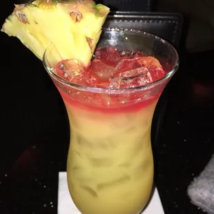 Rum Swizzle- Mount Gay Eclipse Rum w/ tropical juices and flavors of guava and mango