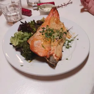 trout with fresh greens