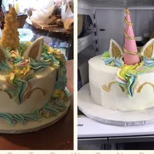Disappointing when you have to fix your own cake order. Sloppy decorating, not worth the money.