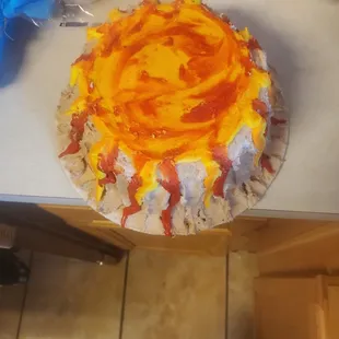 This is suppose to be a volcano cake