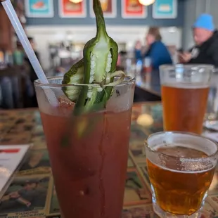 Perfect bloody mary - spicy!