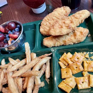 Kids meal with chicken tenders