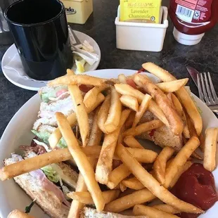 Turkey Club w/ Fries