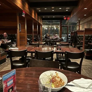 Place was full at 6:15 pm on Friday, we left at 7:40 and it was quite.