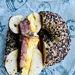 Pastrami, Egg &amp; Cheese Sandwich