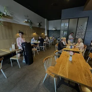 Inside seating section