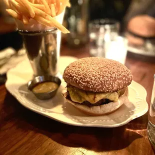 The Loyalist Cheeseburger and Fries