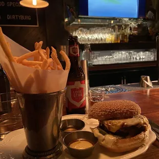 The Loyalist Cheeseburger and Fries