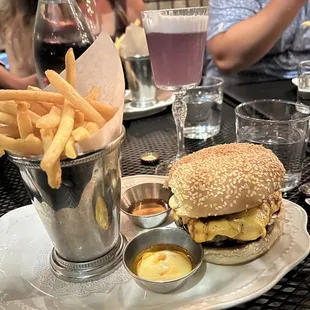 The Loyalist Cheeseburger and Fries