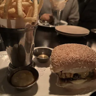 The Loyalist Cheeseburger and Fries