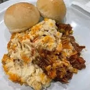 a plate of food