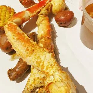 King Crab Legs and Crawfish