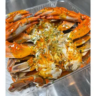 CHECK OUT AND TRY OUR NEW MENU ITEM! Jumbo Blue Crabs Box